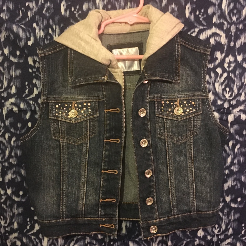 New Justice Brand Vest Hoodie